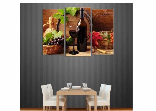 Tranh đồng hồ hoa lá PA0118