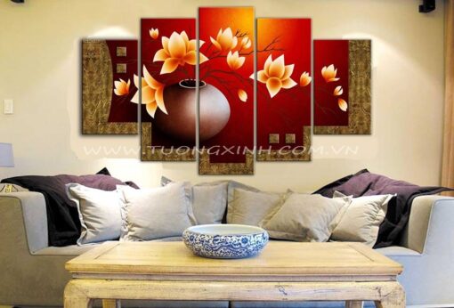 Tranh treo tường mộc lan nghệ thuật PK0168