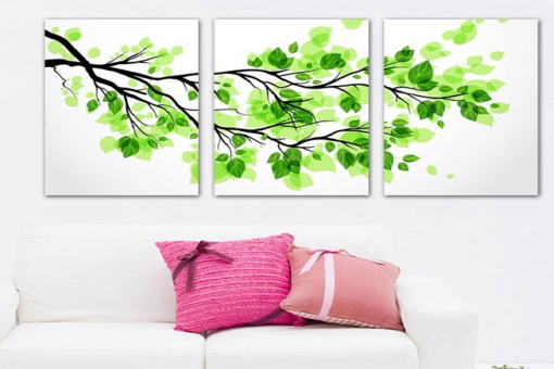 Tranh treo tường lá xanh PN0102