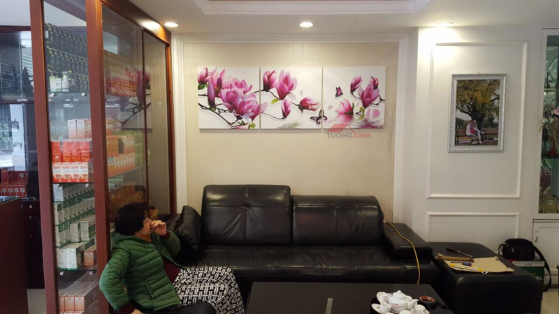 Tranh treo tường hoa mộc lan HL0178 - Ảnh 2
