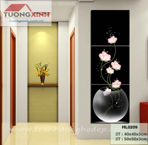 Tranh treo tường bình hoa nghệ thuật HL0181