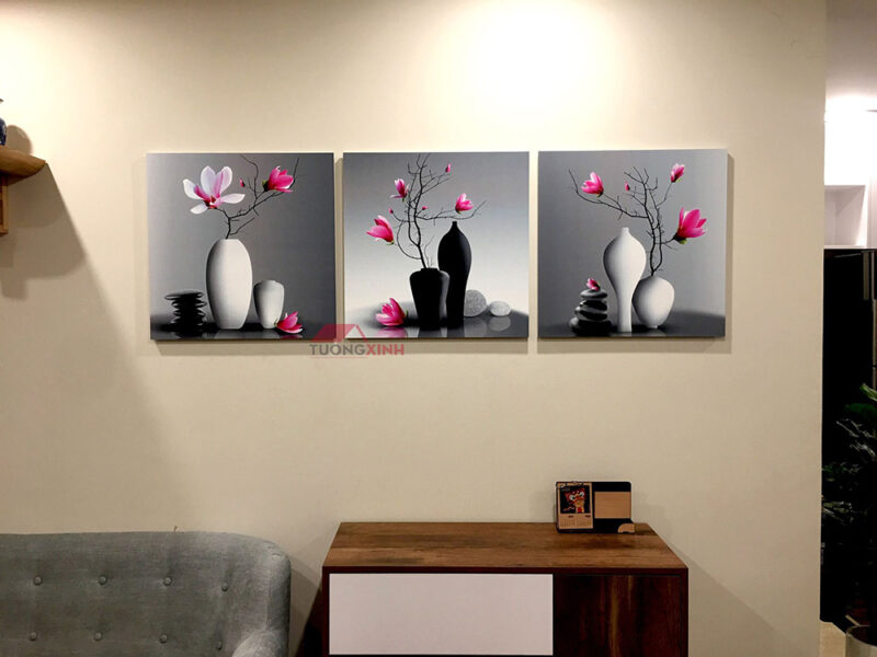 Tranh treo tường lục bình mộc lan NT270 - Ảnh 4