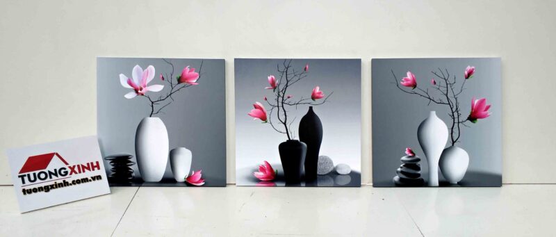 Tranh treo tường lục bình mộc lan NT270 - Ảnh 2