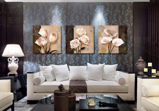 tranh treo tuong hoa hong nghe thuat nt268