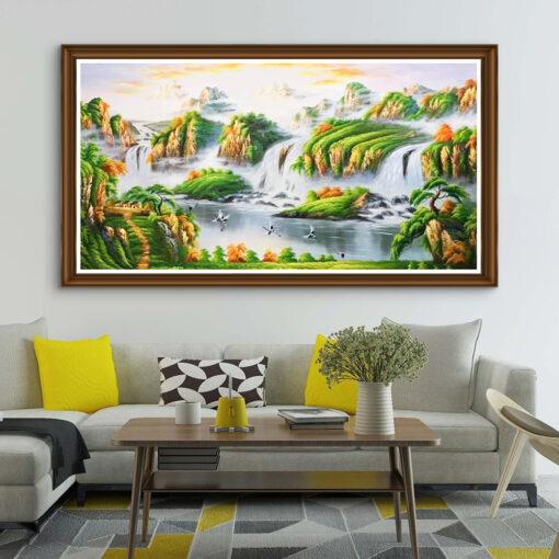 Tranh sơn dầu phong cảnh thủy mạc SD408