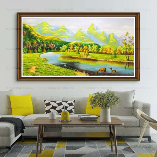 Tranh sơn dầu phong cảnh thiên nhiên hoang dã SD450