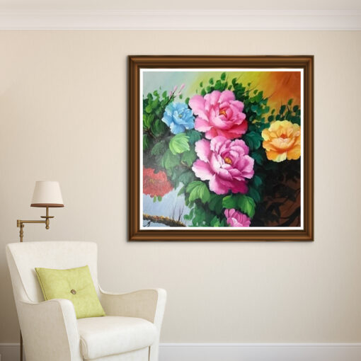 Tranh sơn dầu hoa nhài SD447