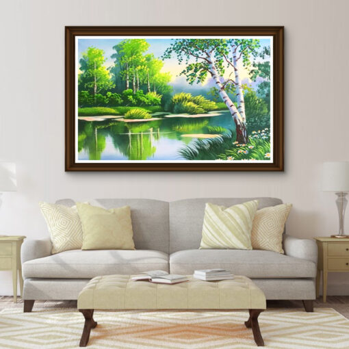 Tranh sơn dầu rừng cây SD426