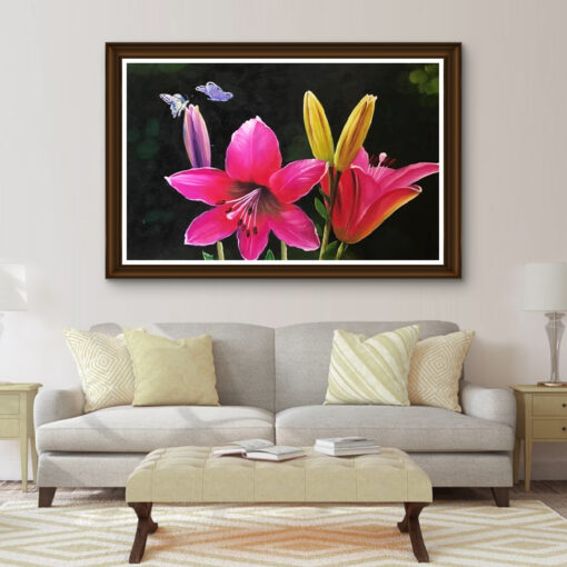 Tranh sơn dầu hoa ly SD425