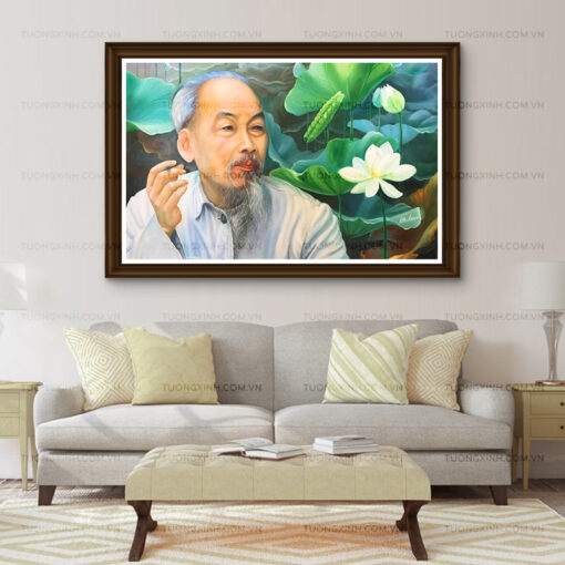 Tranh sơn dầu Chủ tịch Hồ Chí Minh SD452