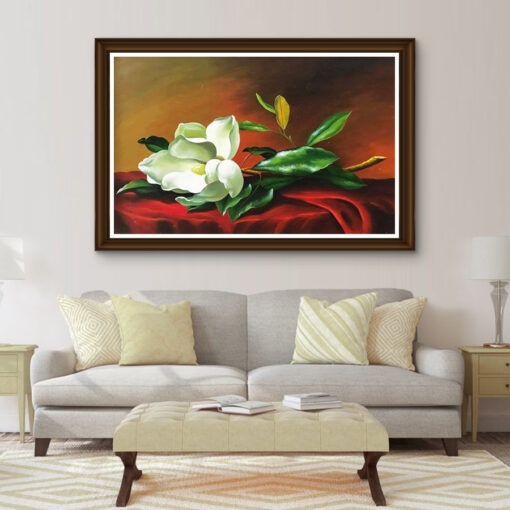 Tranh sơn dầu hoa trà SD420