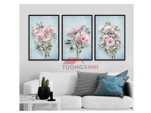 Tranh treo tường Scandinavia hoa lá SCA012