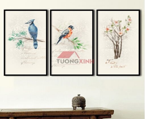 Tranh ghép Scandinavia chim lựu SCA018
