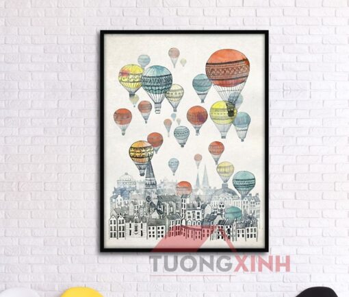 Tranh treo tường Scandinavia hoa lá SCA085