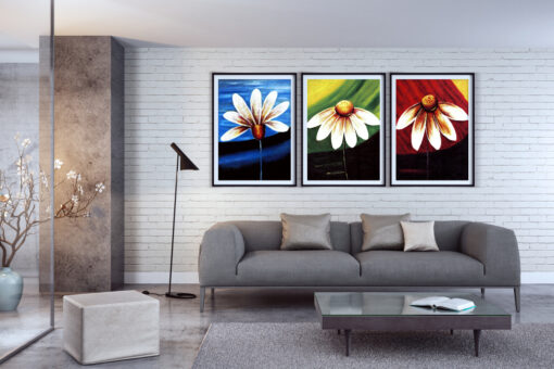 Tranh treo tường Scandinavia hoa lá SCA0157