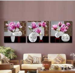 Tranh treo tường trang trí hoa lá HL273