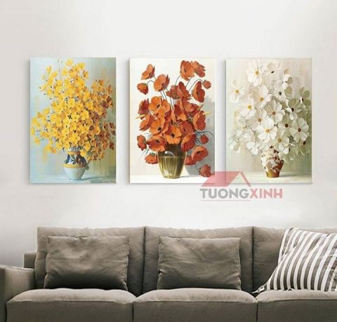 Tranh treo tường hoa lá HL520