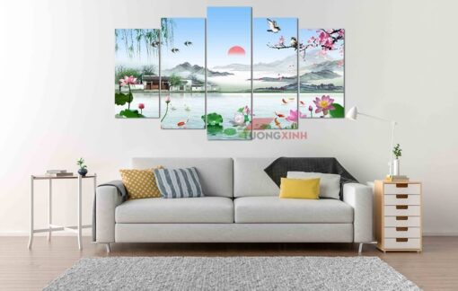 Tranh treo tường sơn thủy hữu tình PT519