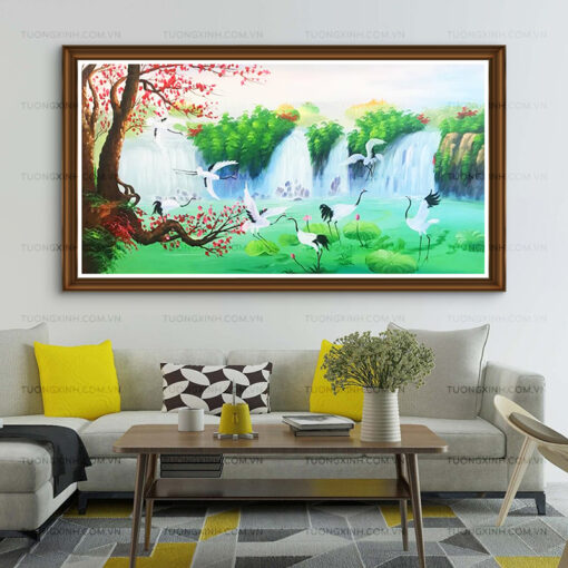 Tranh sơn dầu phong cảnh sơn thuỷ SD461