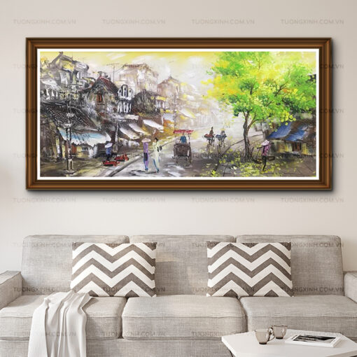 Tranh sơn dầu phố cổ SD462