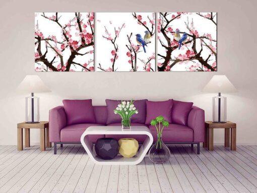 Tranh treo tường hoa đào HL561