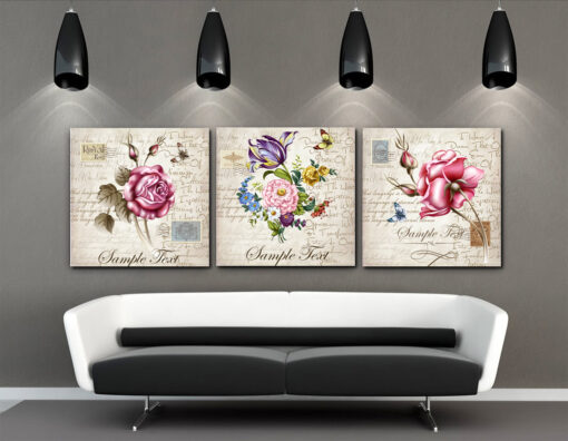 Tranh treo tường hoa lá Hl587