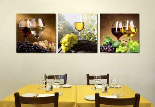 Tranh treo phòng ăn ly rượu PA564
