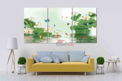 Tranh treo tường hoa sen PT114