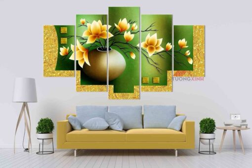 Tranh treo tường mộc lan nghệ thuật Pk591