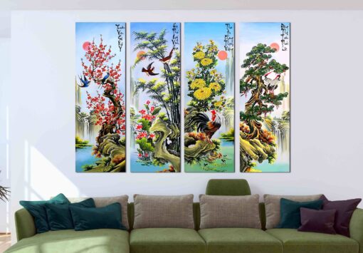 Tranh treo tường tứ quý TQ948