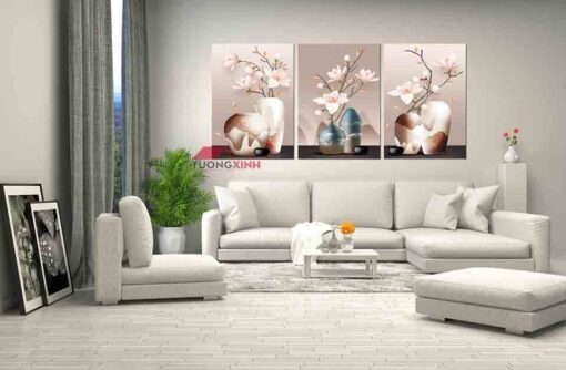 Tranh Lục Bình Hoa Mộc Lan HL887