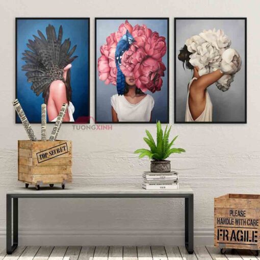 Tranh Scandinavia 3 cô gái nghệ thuật SCA1027