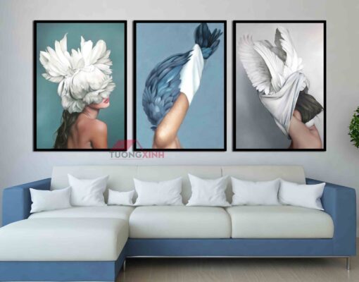 Tranh Scandinavia 3 cô gái nghệ thuật SCA993