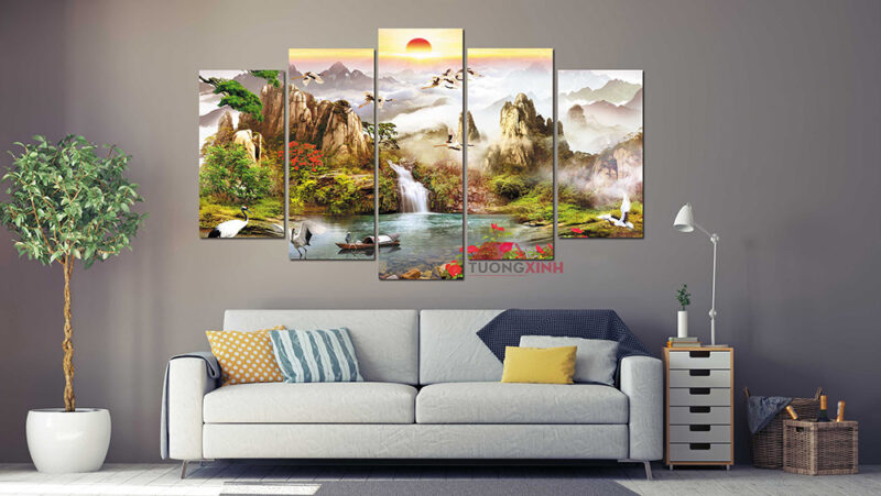 Tranh treo tường Sơn Thủy Hữu Tình PT1114