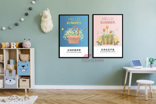 Tranh khung treo tường trang trí phòng ngủ SCA452