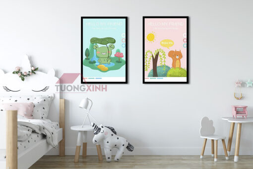 Trang các con vật trang trí phòng bé SCA457