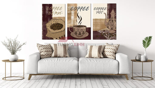 Tranh coffe trang trí phòng khách, văn phòng SCA461