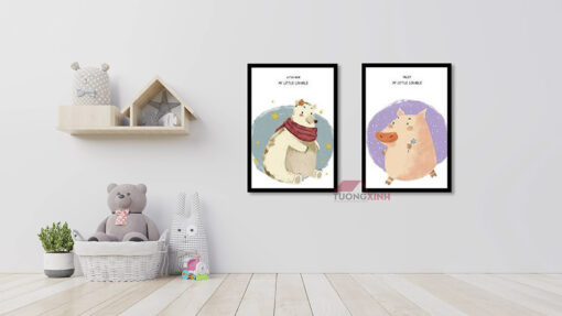 Tranh khung treo tường trang trí phòng bé SCA514