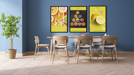 Tranh khung hoa quả trang trí phòng ăn SCA416