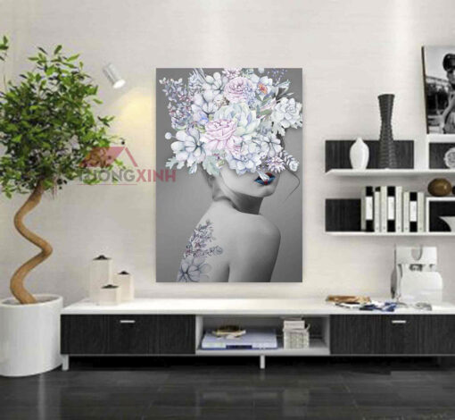 Tranh treo tường cô gái nghệ thuật NT306