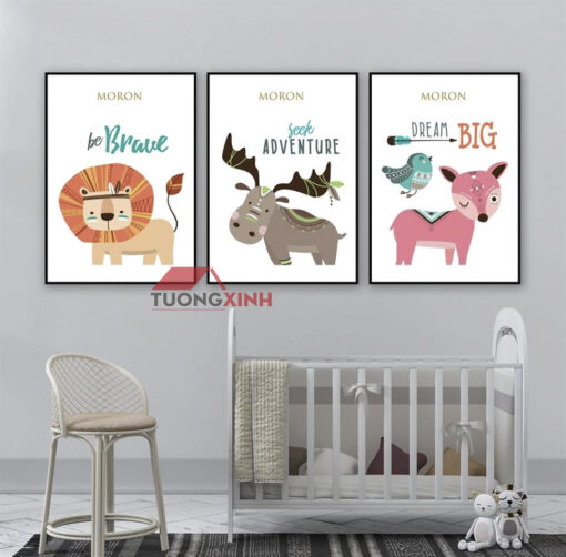 Tranh trang trí những con vật ngộ nghĩnh SCA640
