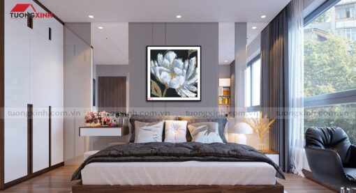 Tranh tranh treo tường phòng ngủ hoa nghệ thuật SCA1092A