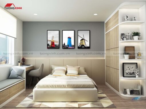 Tranh treo tường phòng ngủ Cối Xay Gió SCA1093A