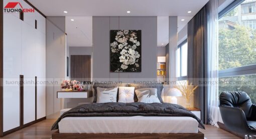 Tranh treo tường phòng ngủ hoa mẫu đơn HL950A