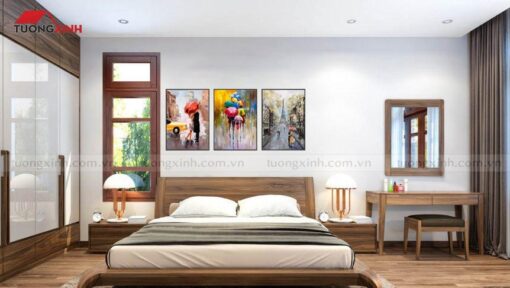 Tranh nghệ thuật trừu tượng trang trí phòng ngủ SCA169A