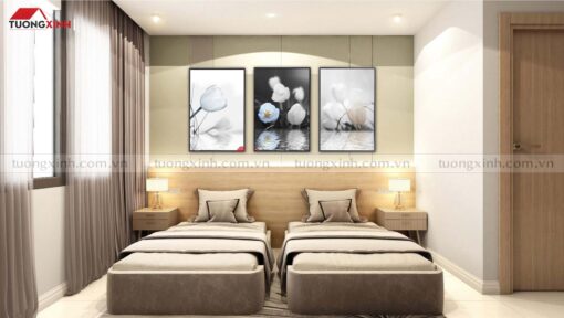 Tranh khung treo tường phòng ngủ hoa TULIP SCA636A