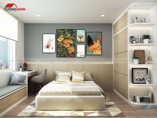 Tranh khung treo tường phong ngủ hiện đại SCA648A