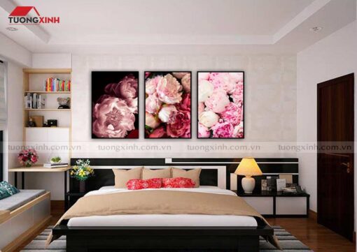 Tranh treo tường phòng ngủ hoa hồng nghệ thuật SCA1180A