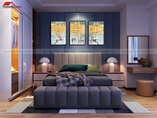 Tranh treo phòng ngủ nghệ thuật trừu tượng SCA967A