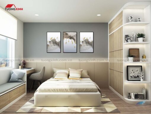 Tranh treo tường phòng ngủ nghệ thuật hiện đại SCA872A